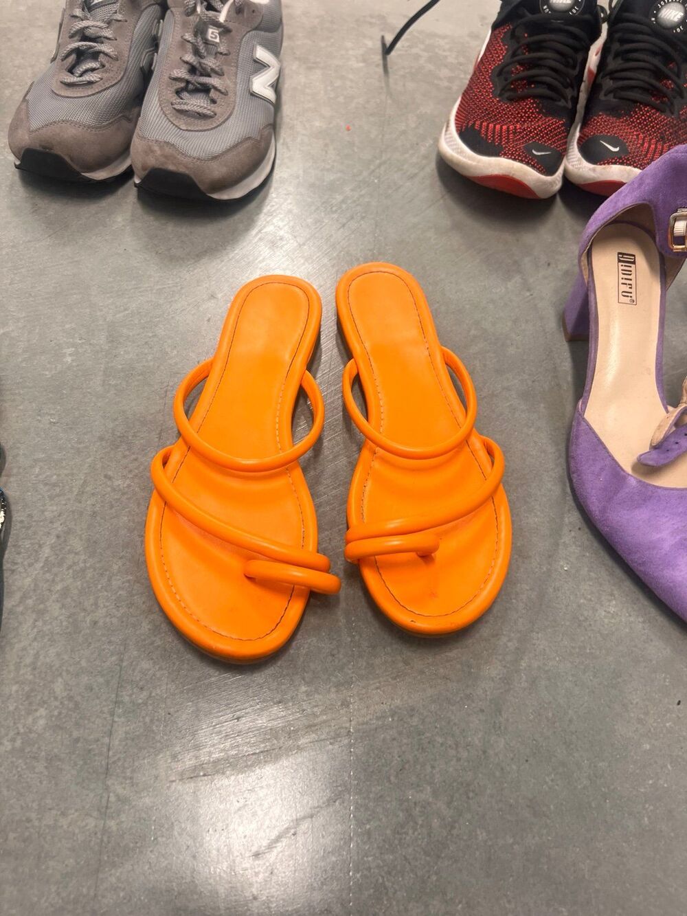Orange Sandals Size 10W
